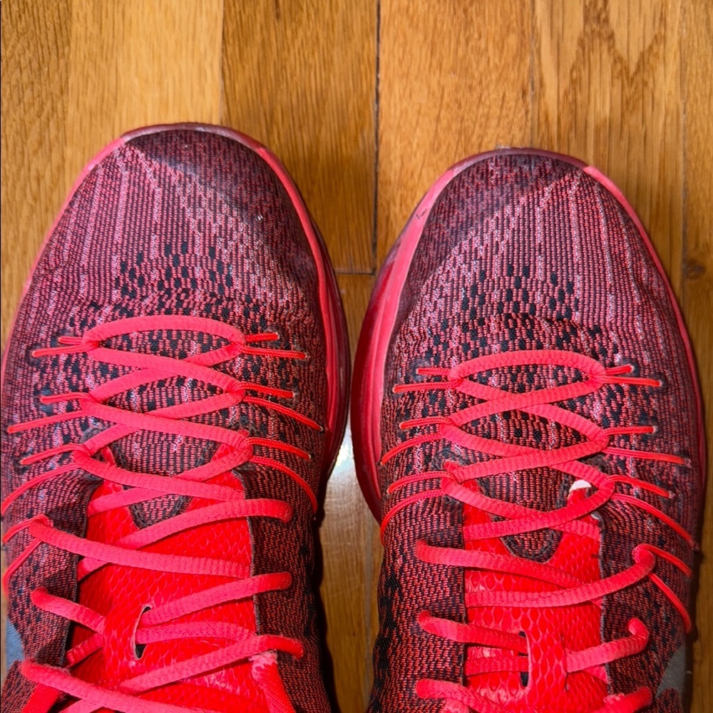Nike Red Athletic KD Signature Series Sneakers - Picture 7 of 7